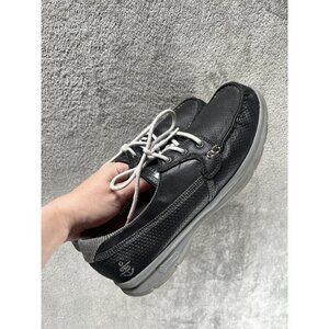 Skechers Go Step Seashore Women’s US 9.5 Boat Deck Shoes Black 14426 Goga Max